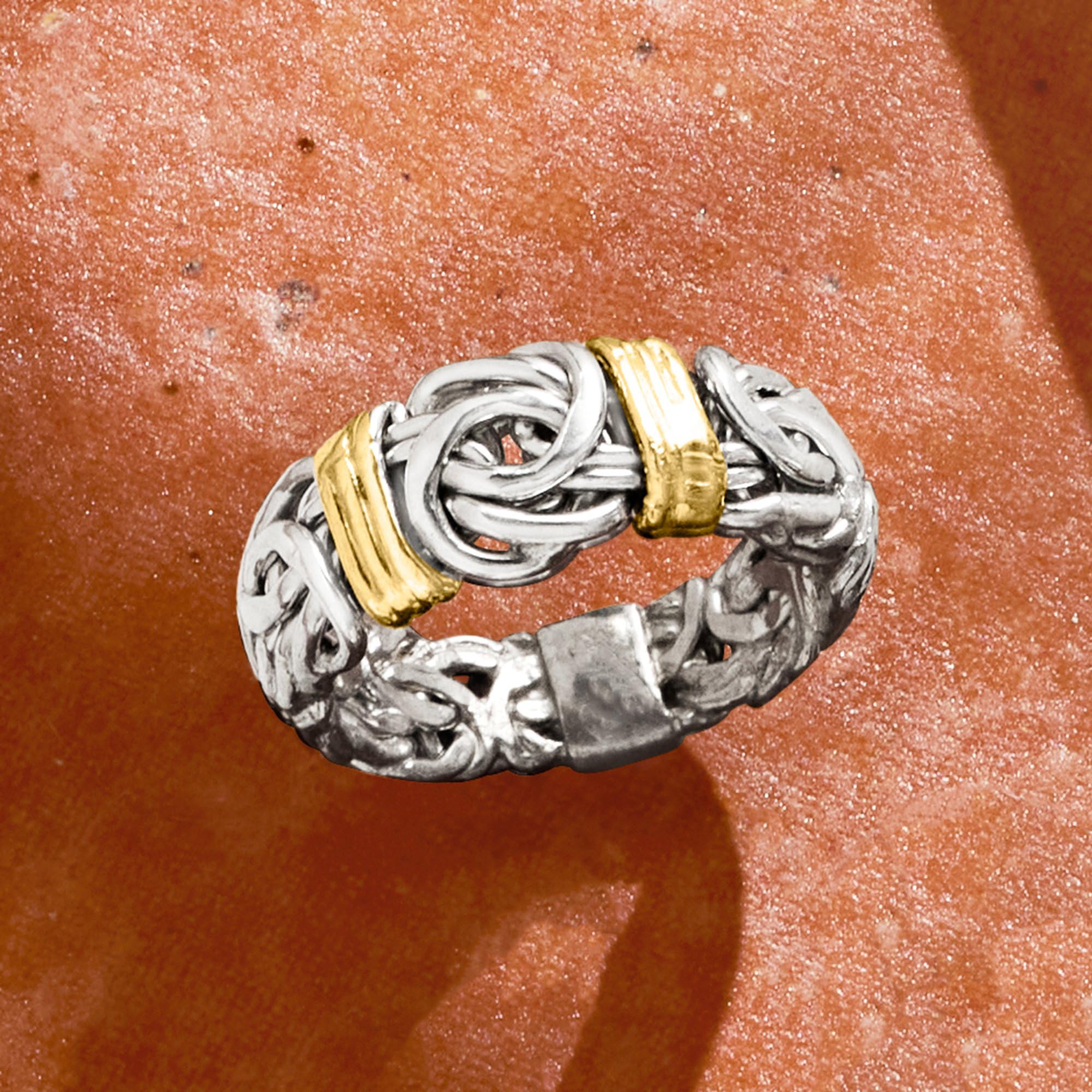 イタリア Ross Simons シルバー製リング ルビー 幾何学模様 763 Italian Sterling Silver Bumblebee Ring